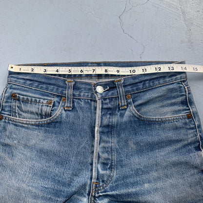 Levis 501 Vintage 80s Redline Selvedge USA XX Jeans Light Wash 30x31 Act 28x25