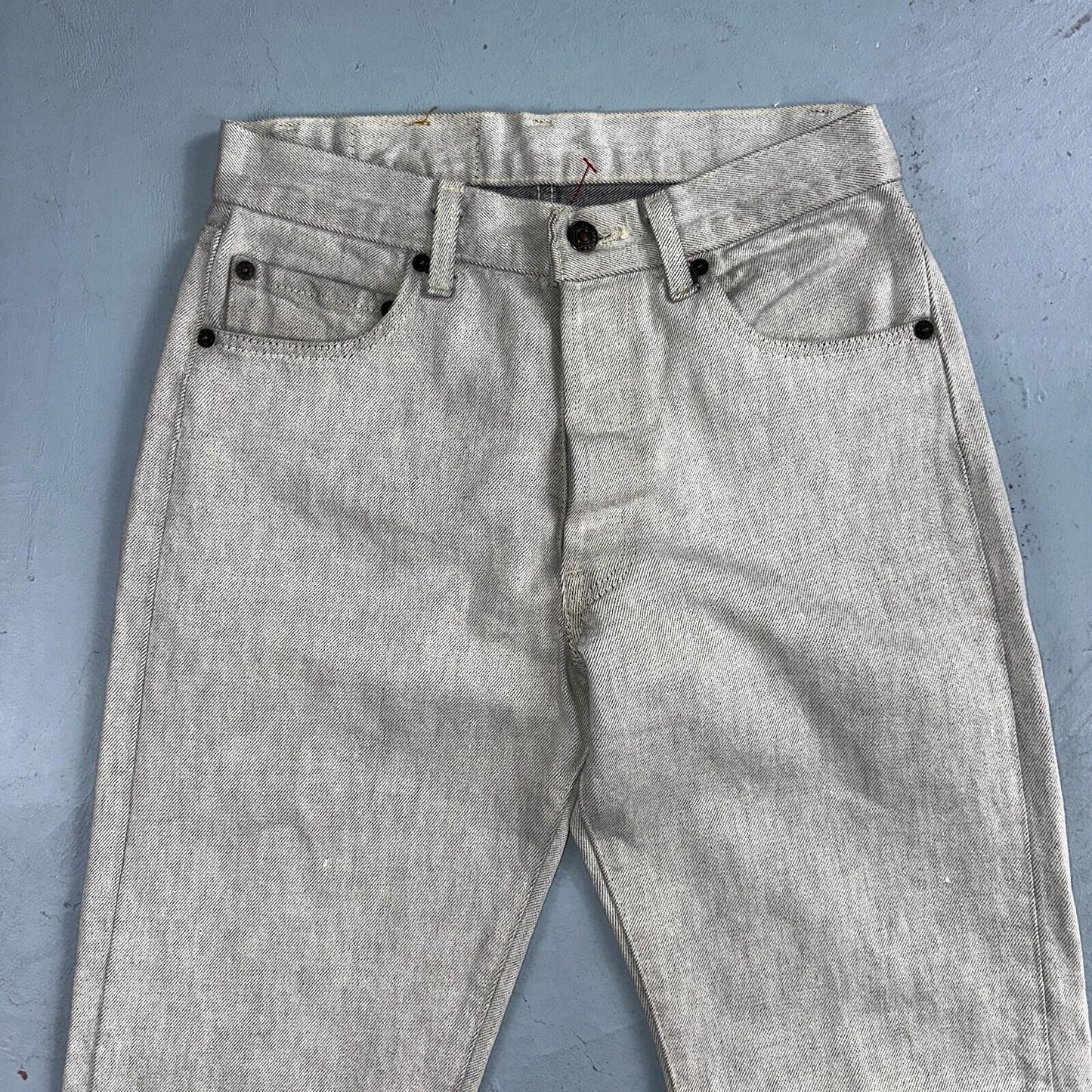 Levis 501 Vintage 80s USA XX Straight Leg Jeans Gray Light Wash 28x32 Act 27x31