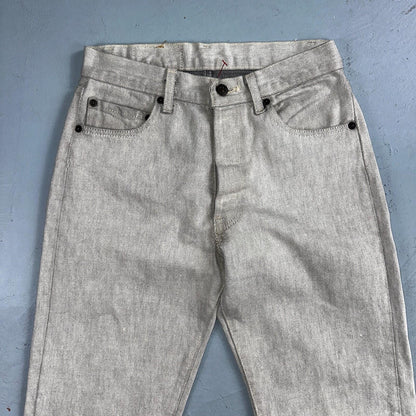 Levis 501 Vintage 80s USA XX Straight Leg Jeans Gray Light Wash 28x32 Act 27x31