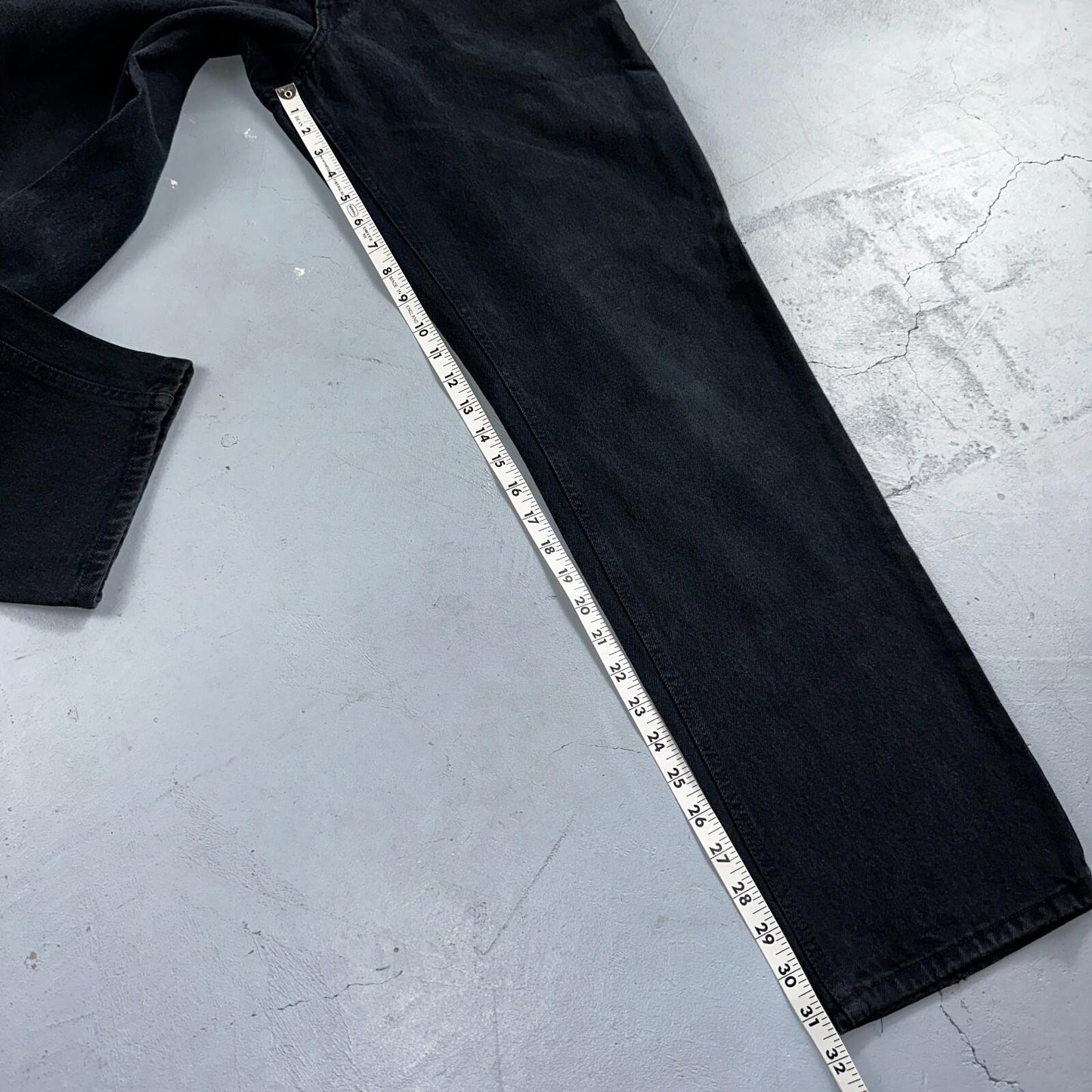 Anchor Blue Jeans Men’s 33x32 Black Original Relaxed Straight Leg Vintage Y2K