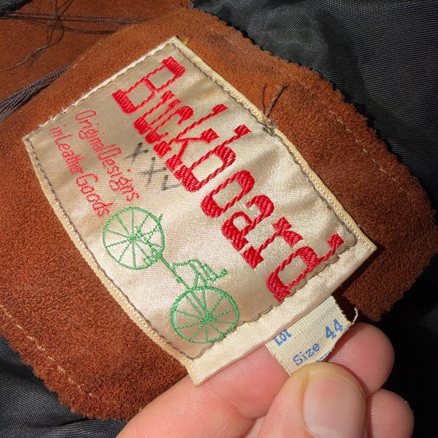 Buckboard Vintage Suede Leather Western Jacket Snap Buttons Men’s Size 44