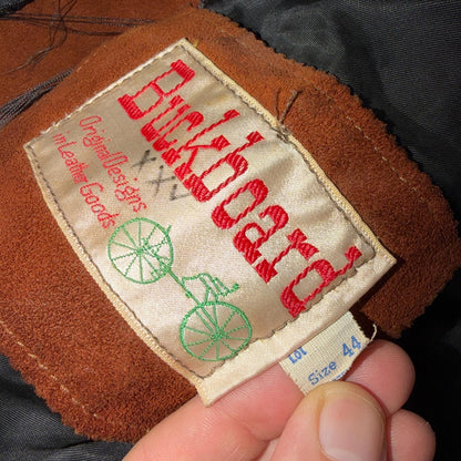 Buckboard Vintage Suede Leather Western Jacket Snap Buttons Men’s Size 44