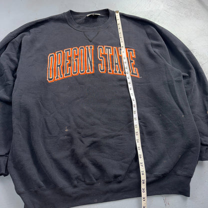 Oregon State VTG Beavers OSU Football Sweatshirt Size 2XL Thrashed 90s USA