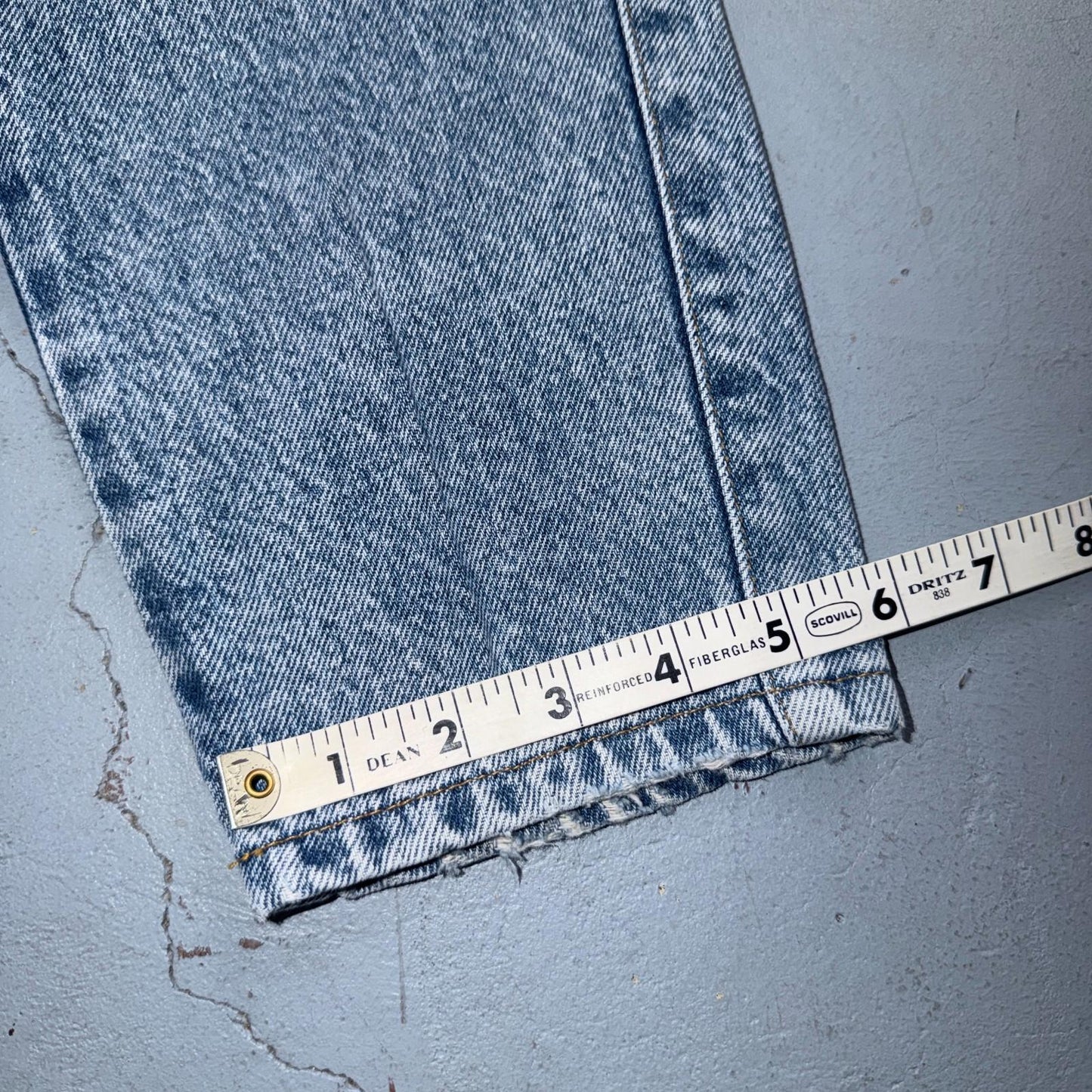 Vintage Y2K Faded Glory Jeans Womens 12 Light Blue Classic Fit USA 29x29 Skinny