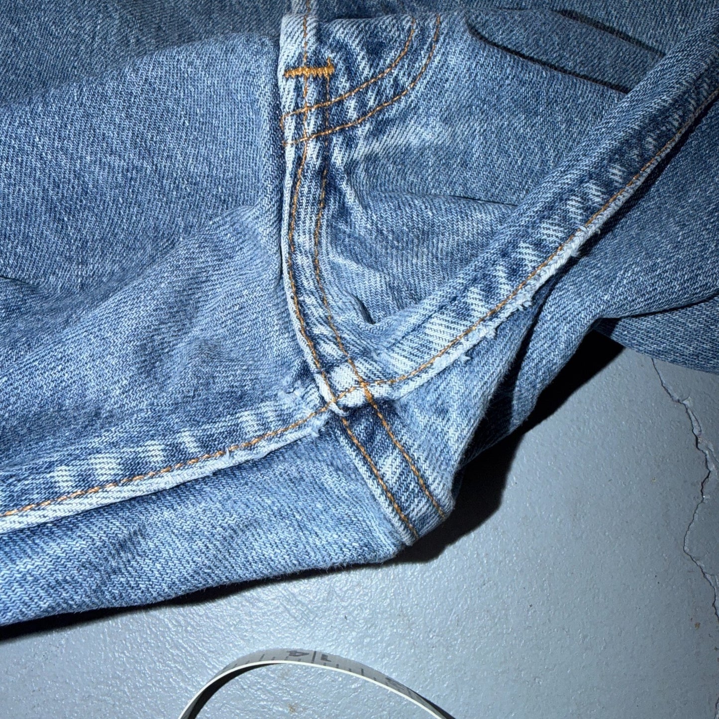 Levis 501 Vintage 90s USA XX Straight Leg Jeans Blue Light Wash 38x31 Act 36x28