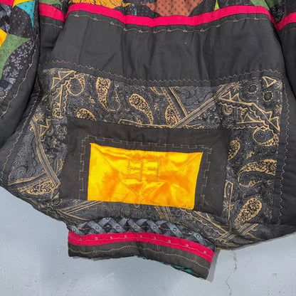 Hand Made Fashion 60s 70s Talon Vintage Ski Jacket Crazy Patterns One of a Kind