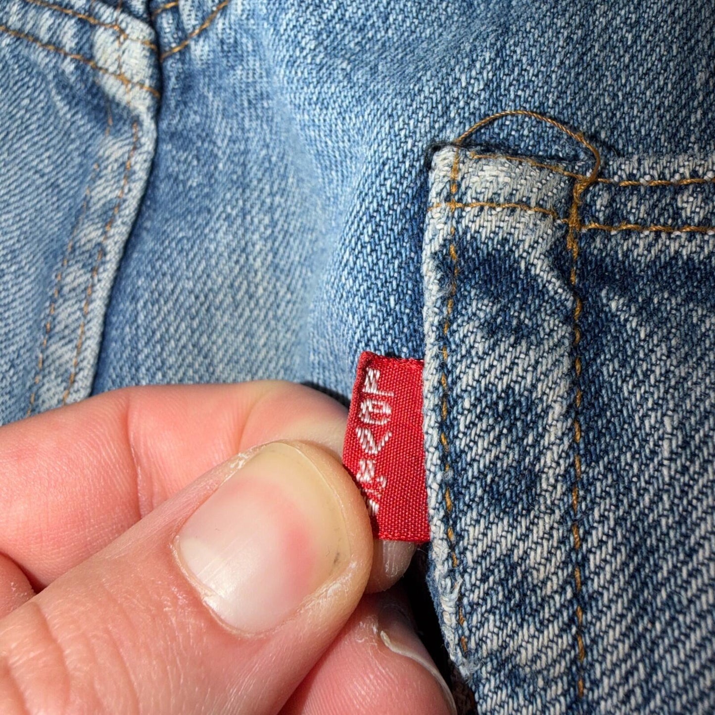 Levis 501 Vintage 70s SS Redline Selvedge USA Jeans Light Wash 44x34 Act 40x30