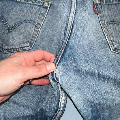 Levis 501 Vintage Y2K XX Straight Leg Jeans Blue Med Wash 34x34 Act 32x29