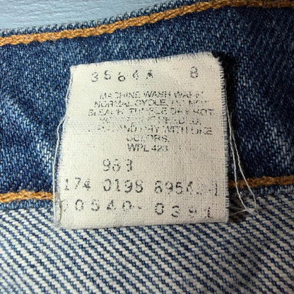 Levis 540 Vintage 90s Y2K Relaxed Fit Jeans Blue Med Wash 40x30 Act 38x29