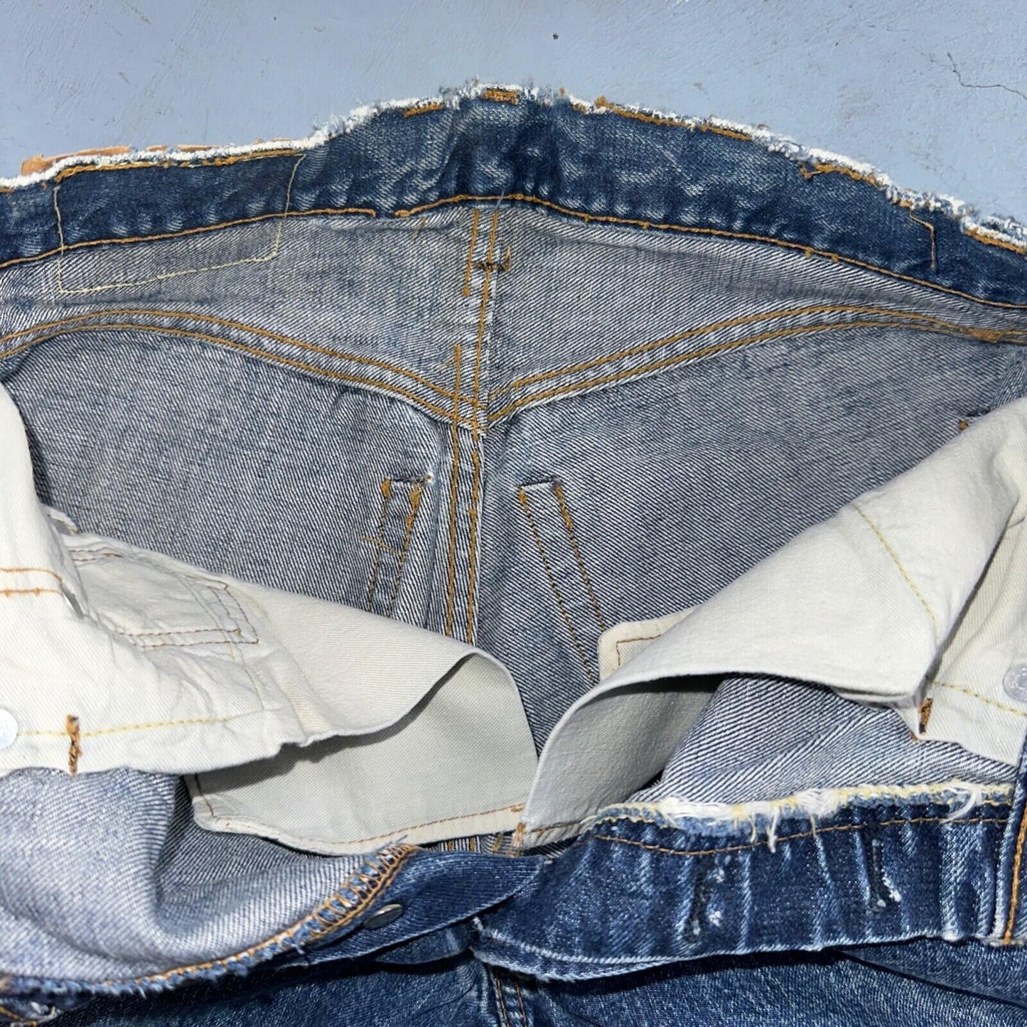 Levis 501 Big E Vintage 60s Redline Selvedge USA XX 1960s Jeans 28x32 Act 26x28