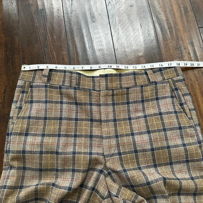1960s 1970s Brown Sport Jacket VTG Mens Suit 44 36x28 Rockabilly Checkerboard