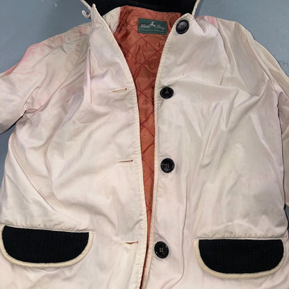 Vintage 50s White Stag Ski Jacket 1950s Rockabilly Stained Rare Puffer Quilt