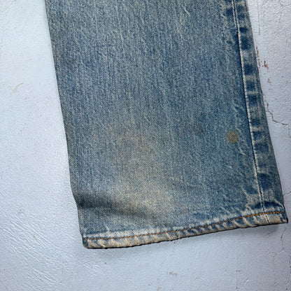 Levis 501 Vintage 80s Redline Selvedge USA XX Jeans Light Wash 30x38 Act 29x33