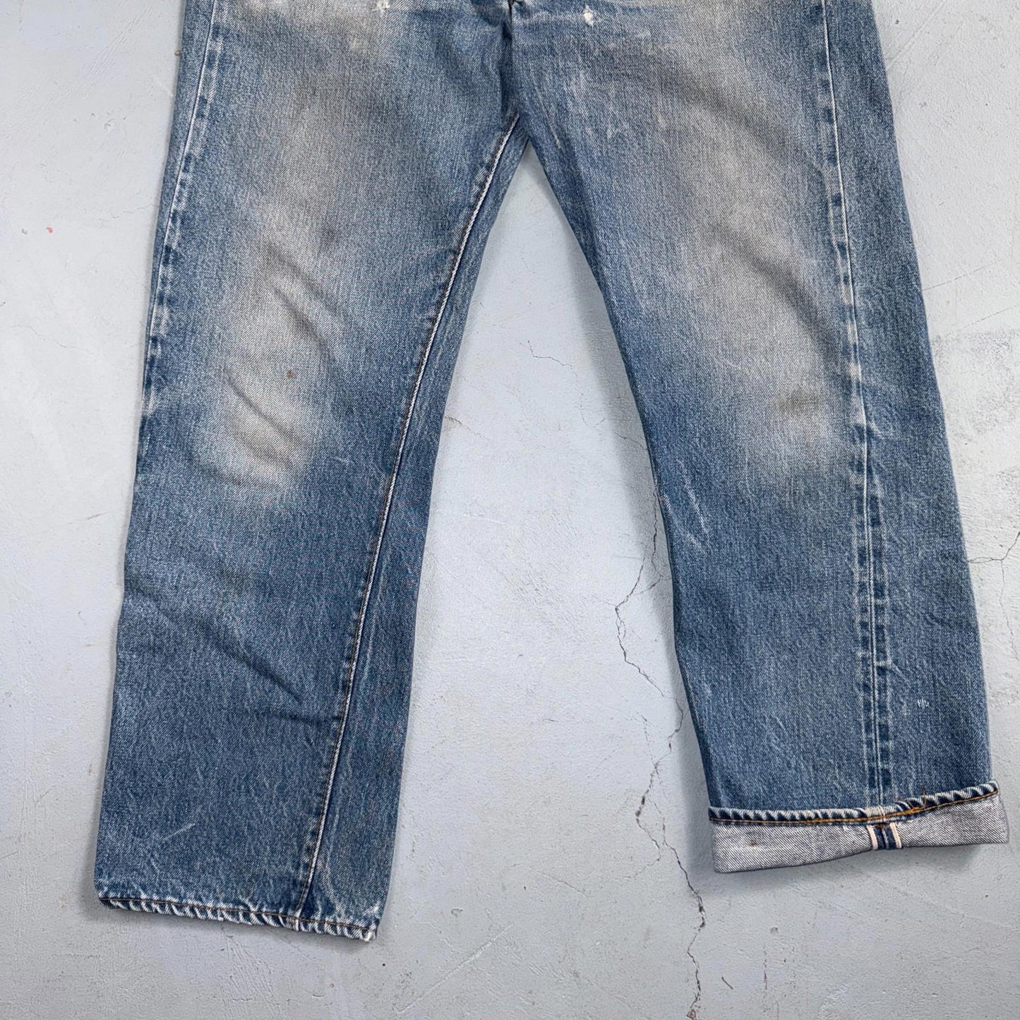 Levis 501 Vintage 80s Redline Selvedge USA XX Jeans Light Wash 31x32 Act 30x27