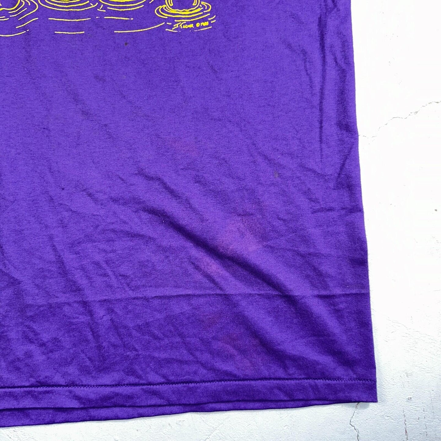 Hanes 80s Rubber Duck Purple Funny VTG T Shirt 1980s March Dimes Rap Oregon