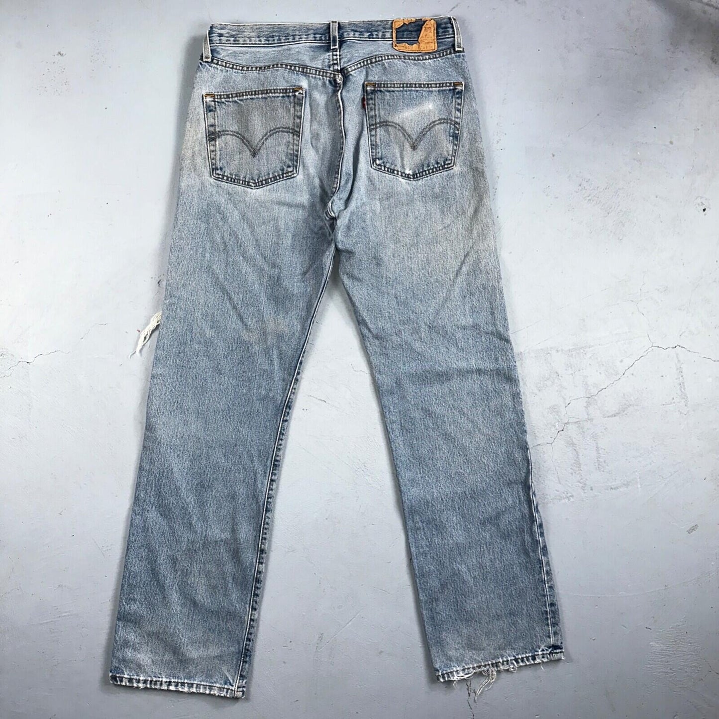 Levis 501 Vintage 90s Mexico Straight Leg Jeans 36x34 Y2K Light Wash Act 34x34