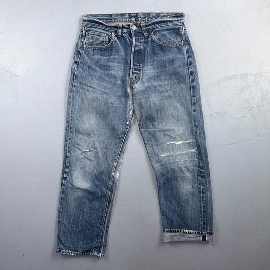 Levis 501 Vintage 70s SS Redline Selvedge USA Jeans Light Wash XX Act 31x26