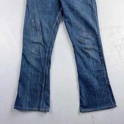 Levis Big E Vintage 60s Orange Tab 646 Bell Bottoms Denim Jeans Bootcut 31x29