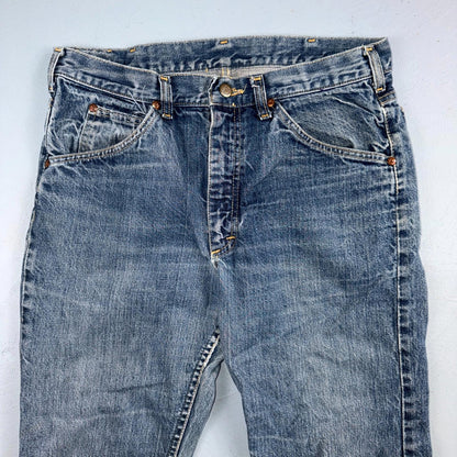 Vintage 60s Lee Riders Sanforized Denim Blue Jeans USA Talon Mens 32x31 70s
