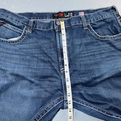 Ariat M7 Slim Straight Leg Jeans Mens 42x30 Blue Denim Pants Cowboy Western 42