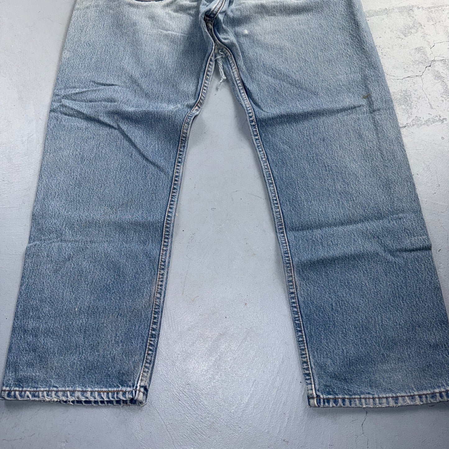 Levis 501 Vintage 90s USA XX Straight Leg Jeans Blue Thrashed 40x32 Act 37x28