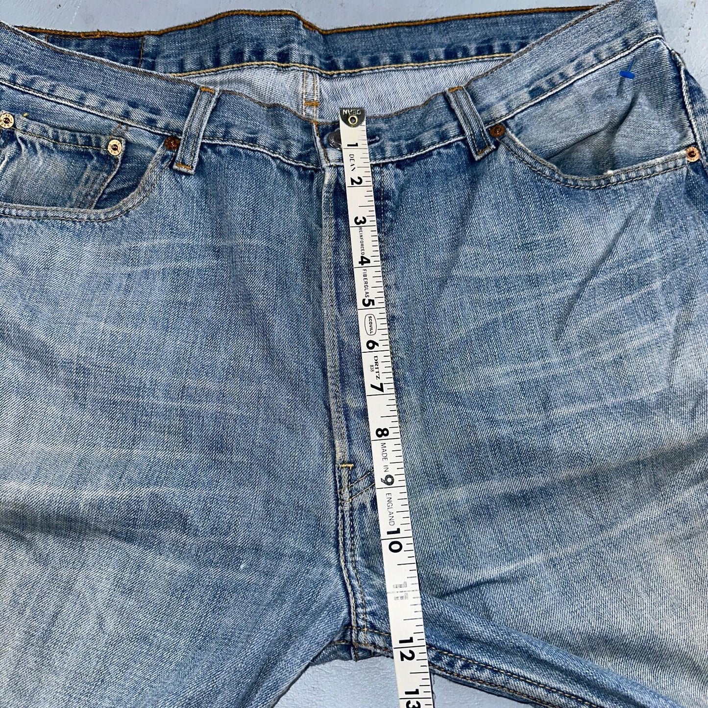 Levis 501 Vintage Y2K XX Straight Leg Jeans Blue Light Wash 36x36 Act 35x34