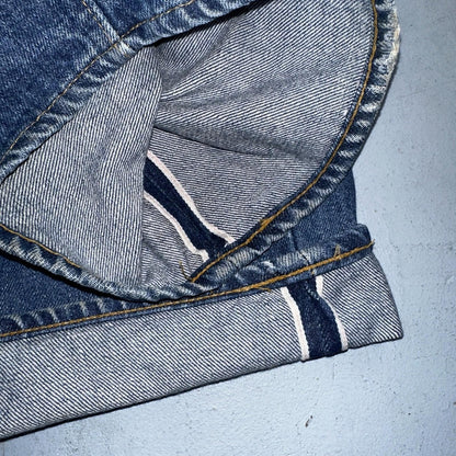 Levis 501 Vintage 80s Redline Selvedge USA XX Jeans Med Wash 42x34 Act 39x31