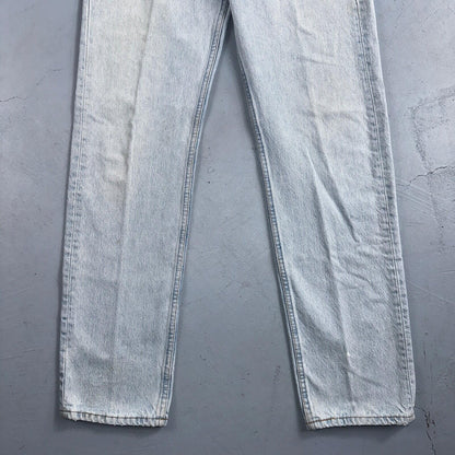 Levis 501 Vintage 90s USA XX Straight Leg Jeans Blue Light Wash 33x34 Act 31x32