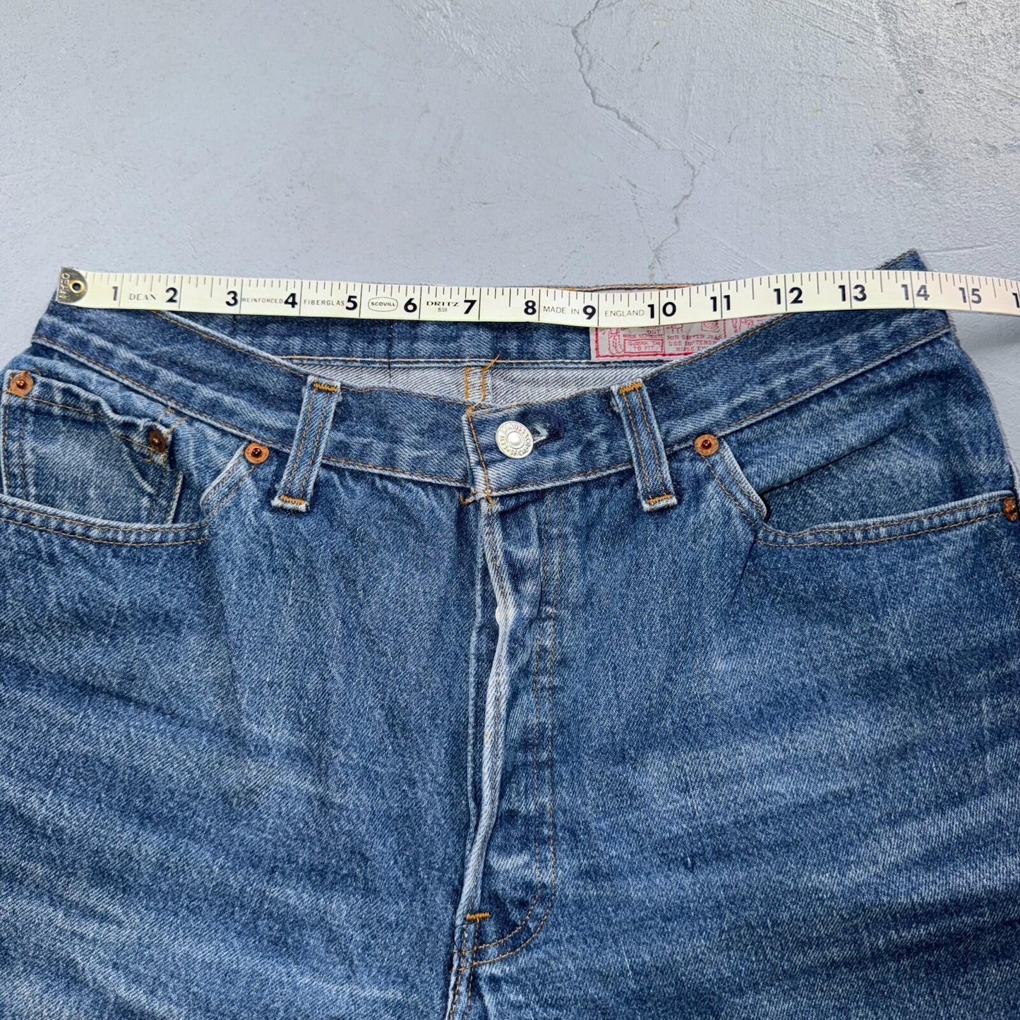 Levis 501 Vintage 80s USA XX Straight Leg Jeans High Rise Sz 13 Womens Act 28x31
