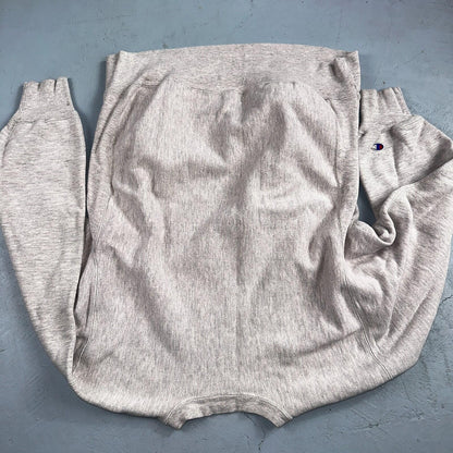 VTG 80s Champion Reverse Weave Crewneck Sweatshirt Gray USA XL Lion Sun Motif
