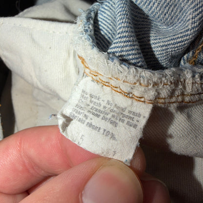 Levis 501 Vintage 80s Redline Selvedge USA XX Jeans Light Wash 35x30 Act 32x28