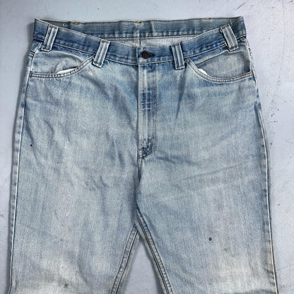 Levis 517 Vintage 80s USA Orange Tab Bootcut Flare Blue Jeans Talon Act 36x30