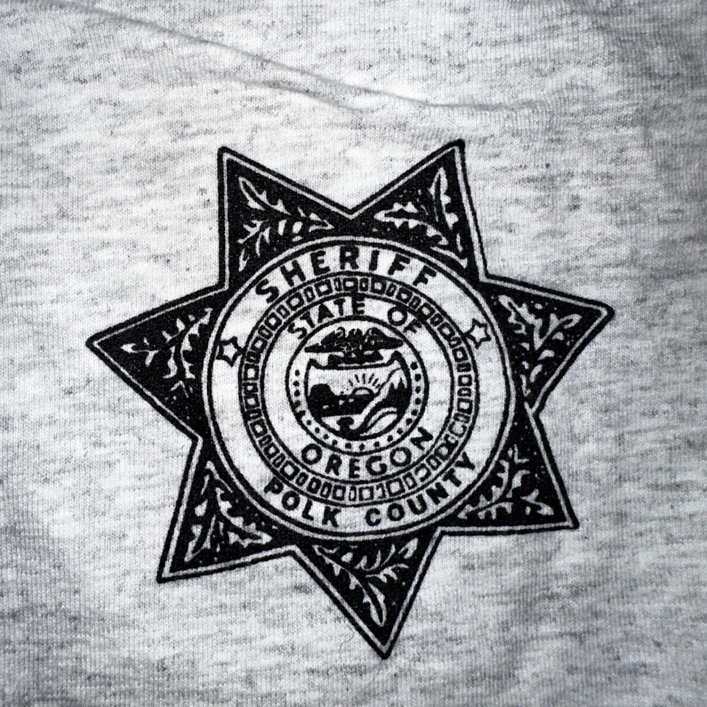 Polk County Sheriffs Bed Breakfast Funny VTG T Shirt 90s JERZEES Prison Police