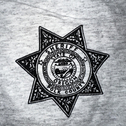 Polk County Sheriffs Bed Breakfast Funny VTG T Shirt 90s JERZEES Prison Police