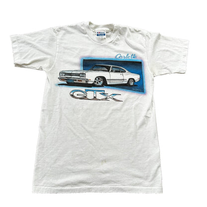 GTX 1969 Plymouth VTG T Shirt Airbursh Hanes USA Single Stitch Carlotta 90s