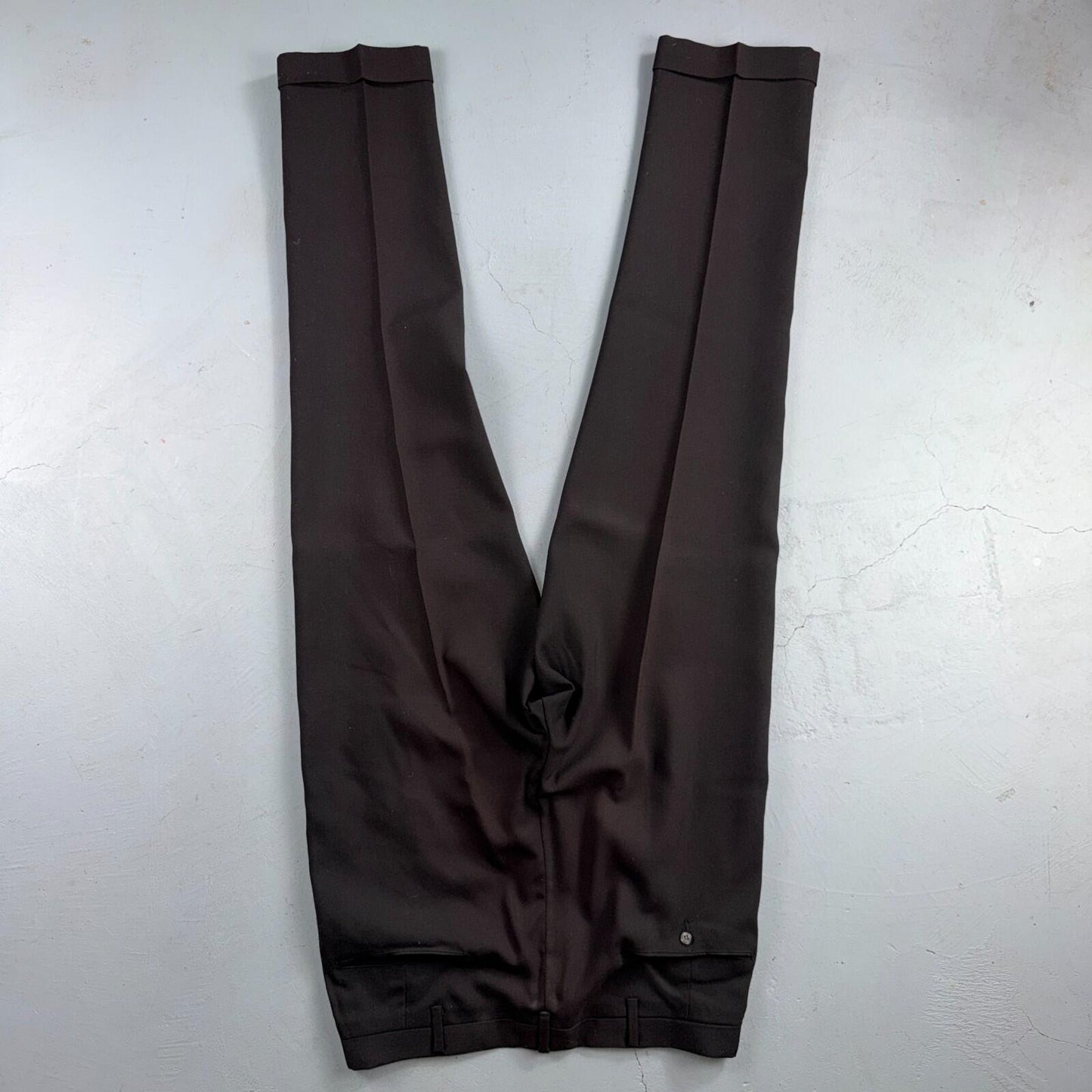 VTG 60s Penneys Towncraft Twill Pants 32x33 Black 1960s Rockabilly Penn Prest