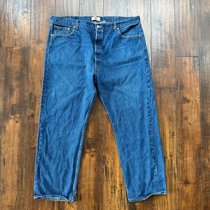 Levis 501 Vintage Y2K XX Straight Leg Jeans 44x32 Med Wash 2000s Act 40x29