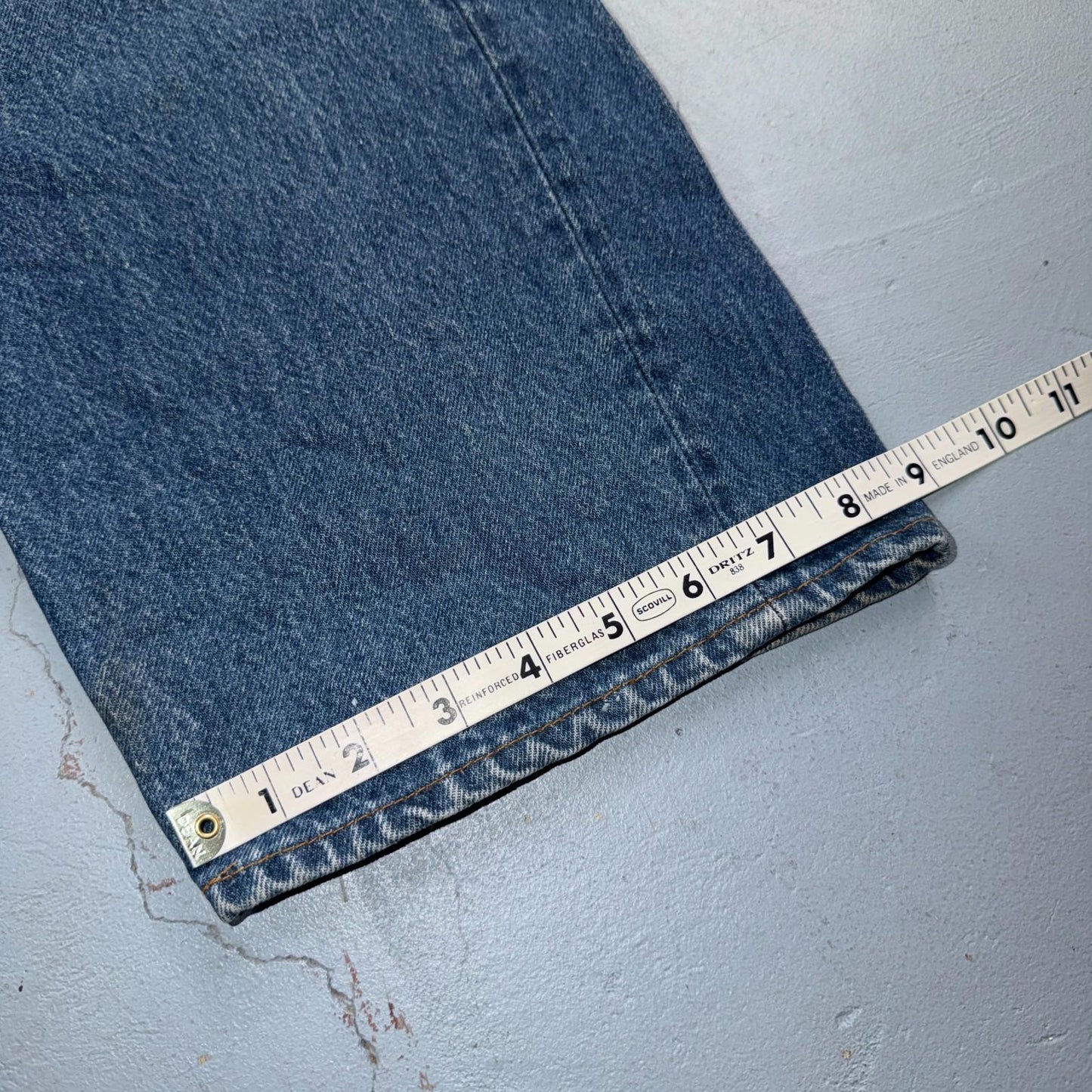 Levis 501 Vintage 80s USA XX Straight Leg Jeans Blue Med Wash 42x32 Act 38x28