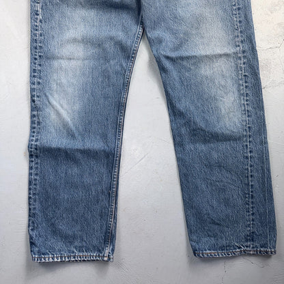 Levis 501 Vintage 90s USA XX Straight Leg Jeans Blue Light Wash 38x31 Act 36x28