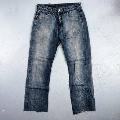 Levis 501 Vintage Y2K XX Straight Leg Jeans Blue Med Wash 33x34 Act 32x31