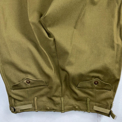 Vintage Military Pants Trousers Medium Regular 50s M1951 OG-108 Wool Mens 31x30