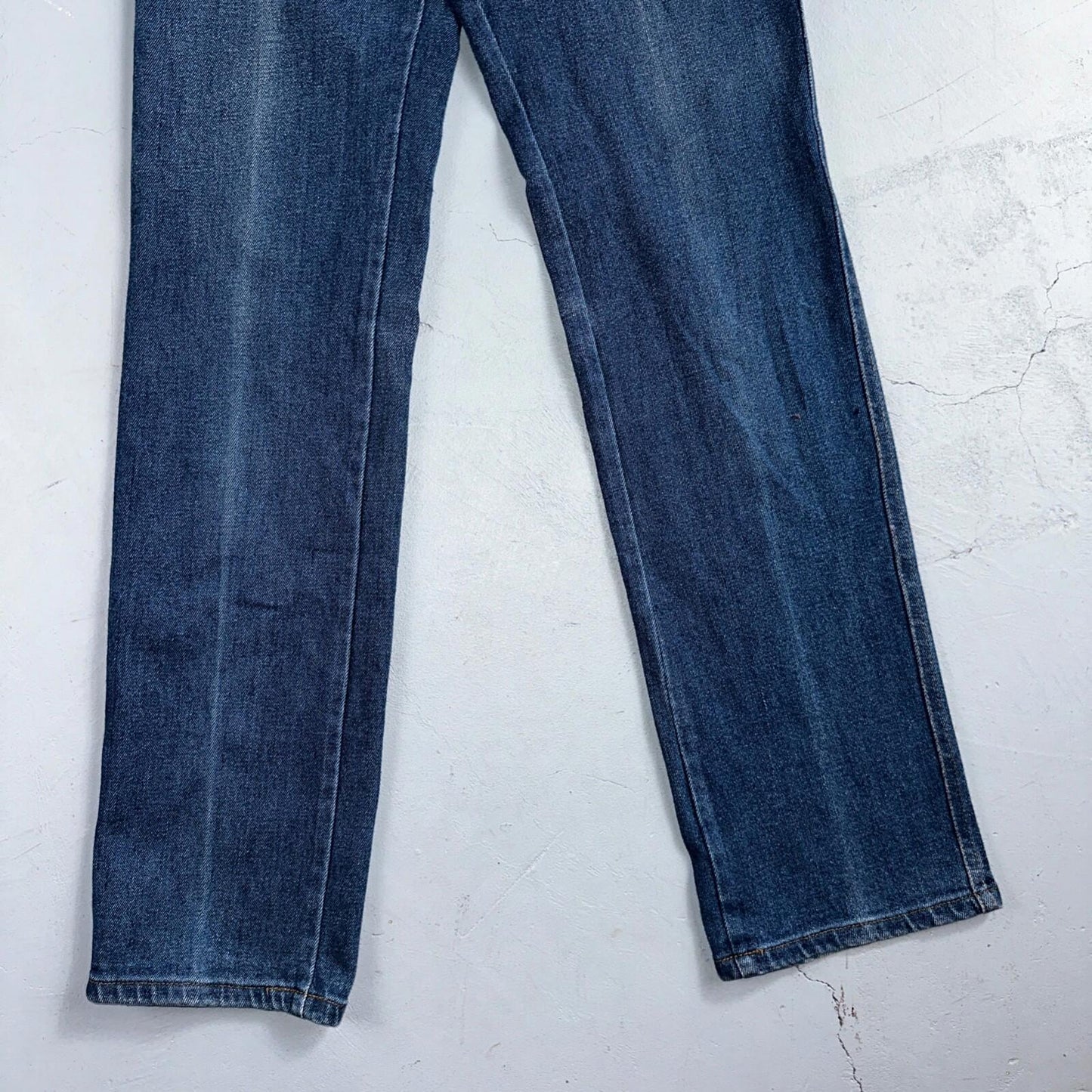 Levis Vintage Womens Size 24x32 White Tab Big E 501 Blue Straight Jeans 70s 80s
