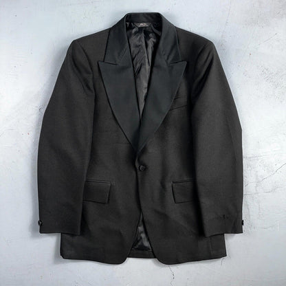 Vintage 60s After Six Mens 40R Prom Tuxedo Suit Rockabilly Jacket Black USA