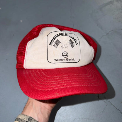 Bell System Indianapolis Trucker VTG Hat Baseball Cap Snapback Western Electric