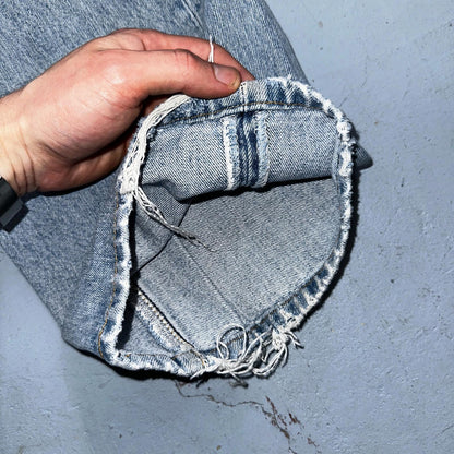 Levis 501 Vintage Y2K XX Straight Leg Jeans 90s Blue Light Wash 38x32 Act 37x30