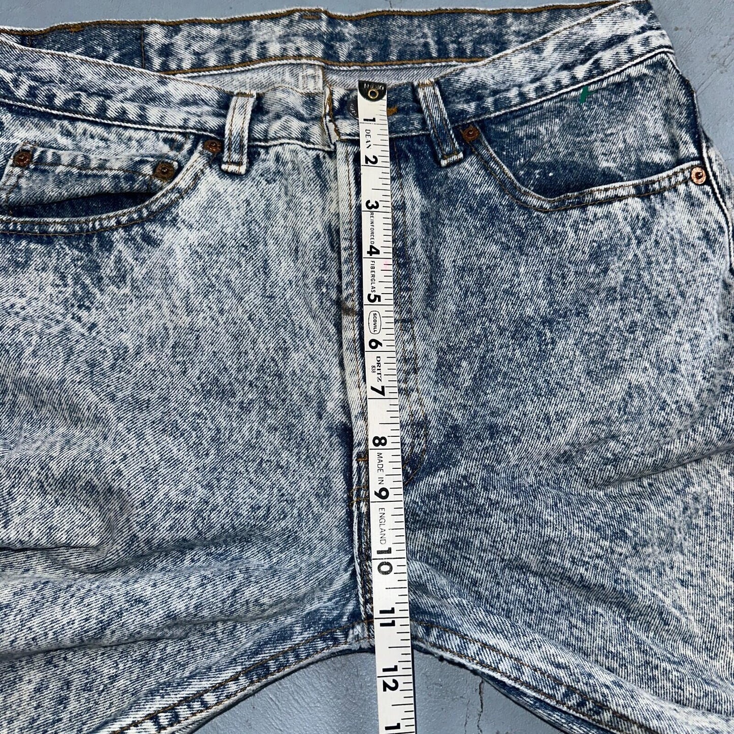 Levis 501 Vintage 80s USA XX Straight Leg Jeans Blue Acid Wash 32x34 Act 31x33