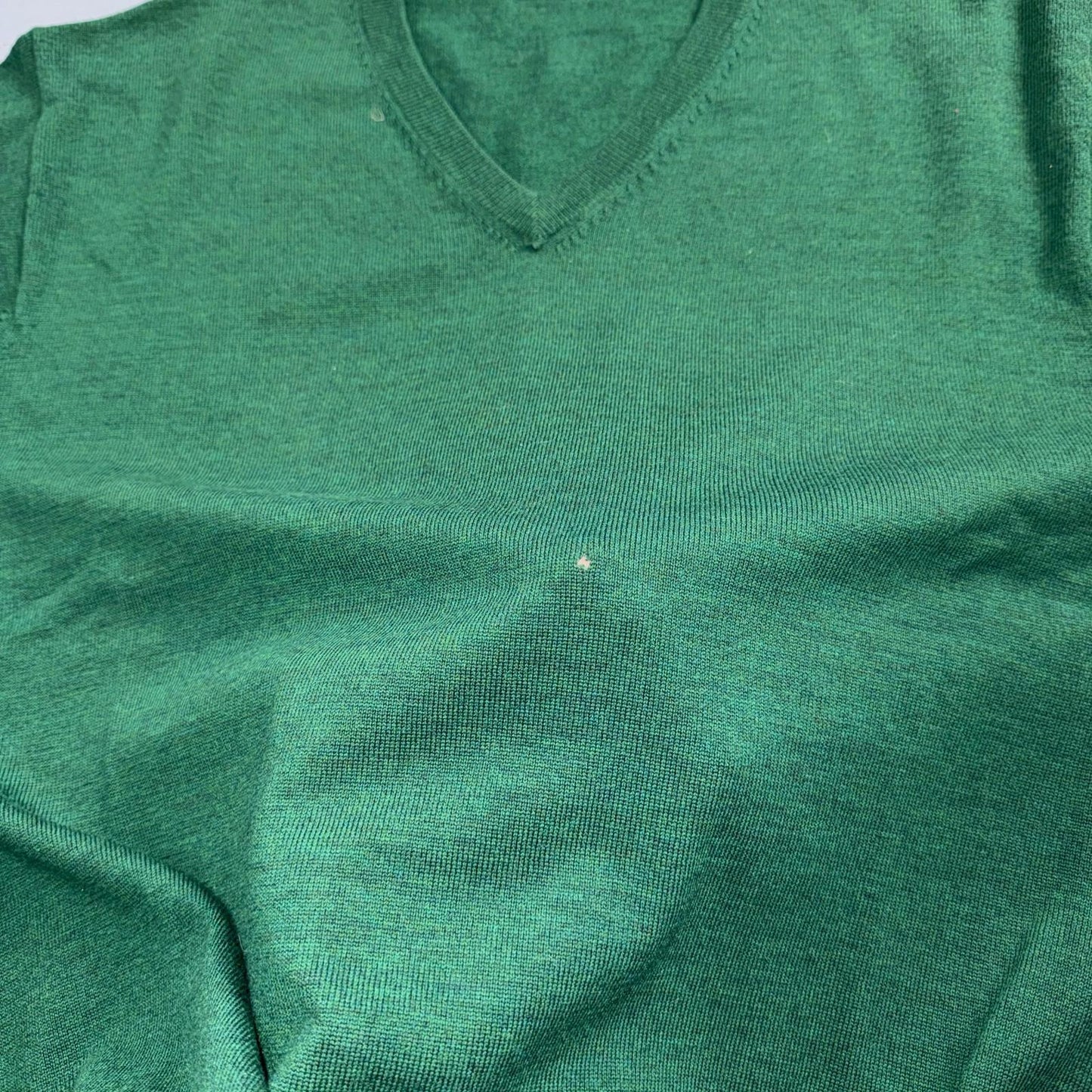 Peter Millar 100% Merino Wool V-Neck Sweater Mens Large Golf Club VTG Style