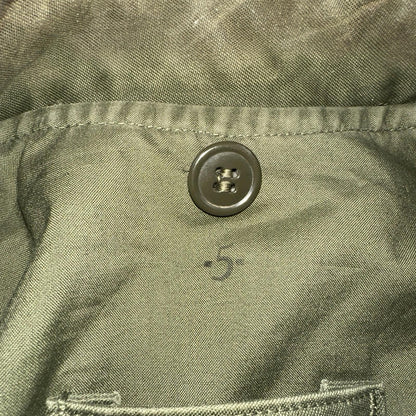 Vintage US Military OG-107 Cotton Sateen Wind  Jacket Small Regular 1961 Patches