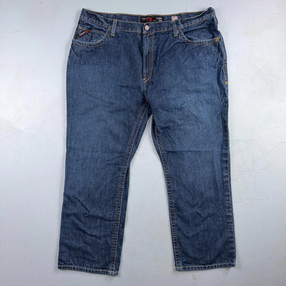 Ariat M4 FR Jeans Mens Blue Flame Resistant Cat 2 Relaxed Boot Cut 42x30 Denim