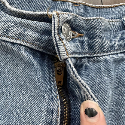 Levis 550 Jeans VTG Womens High Rise Light Wash Relaxed 90s USA 31x29